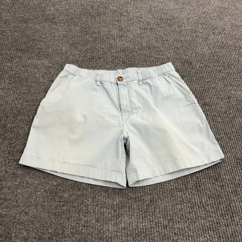 Chubbies Shorts Mens XL Blue Cotton Lycra 5.5 Inseam Elastic Waist Casual Preppy